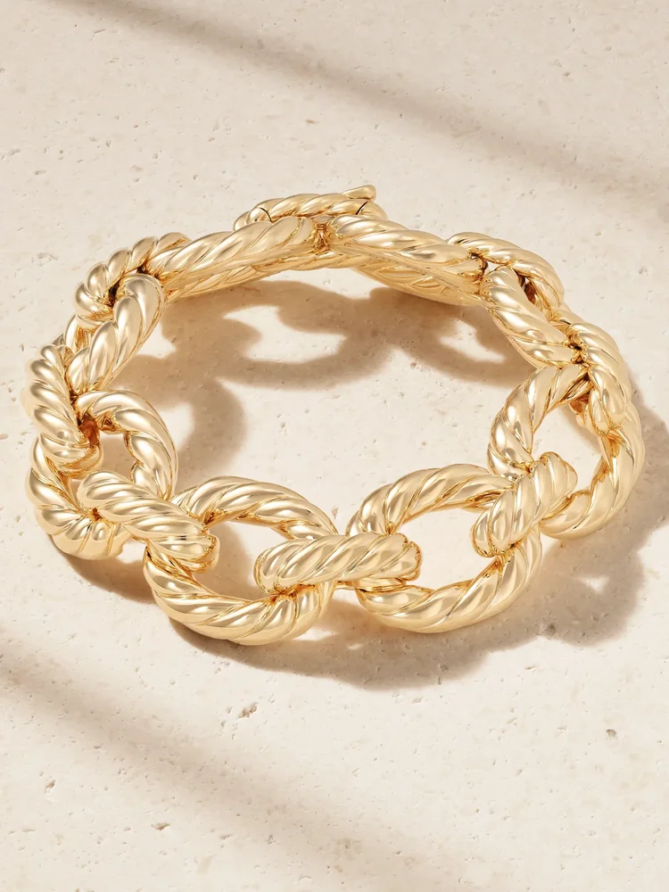 Sculpted Cable 18-karat gold bracelet