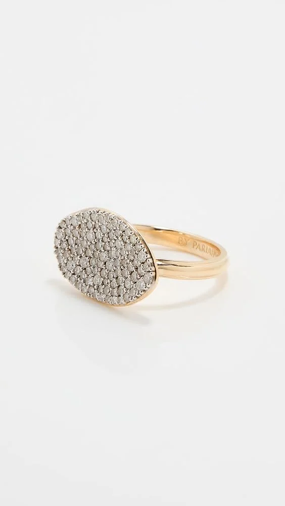 14k Diamond Cluster Ring