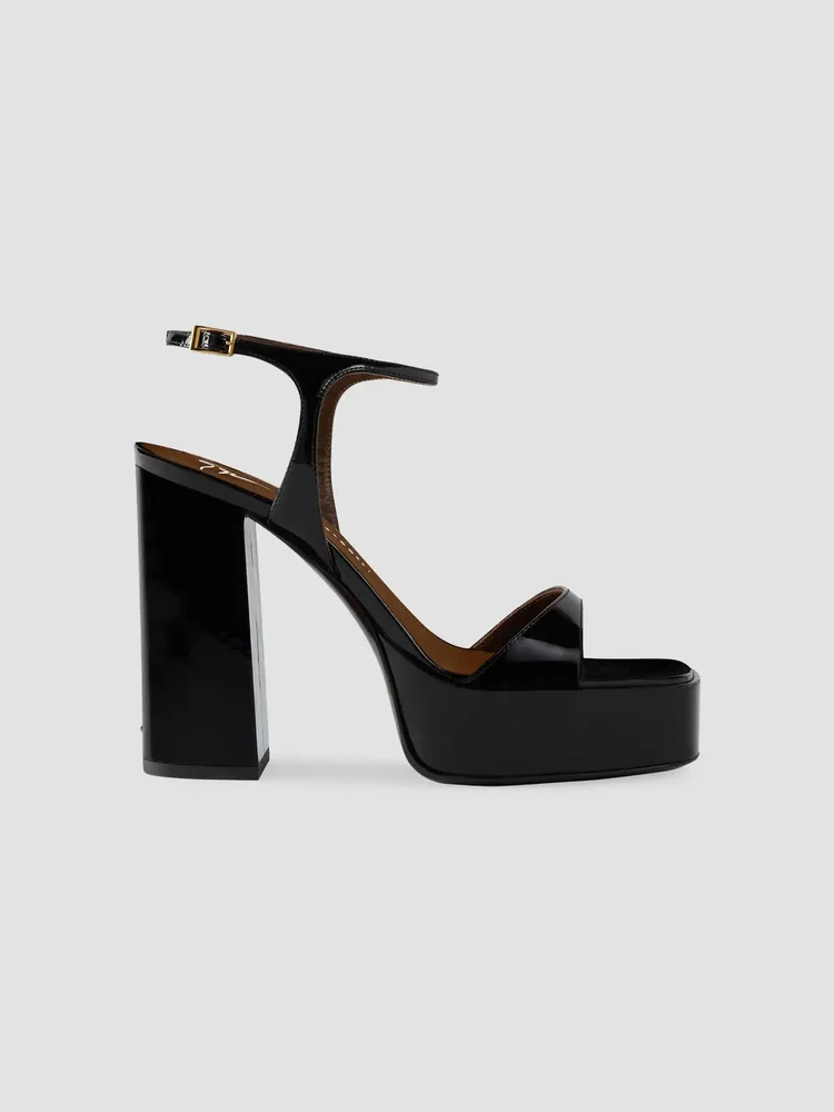 Mya 90MM Patent Leather Platform Sandals