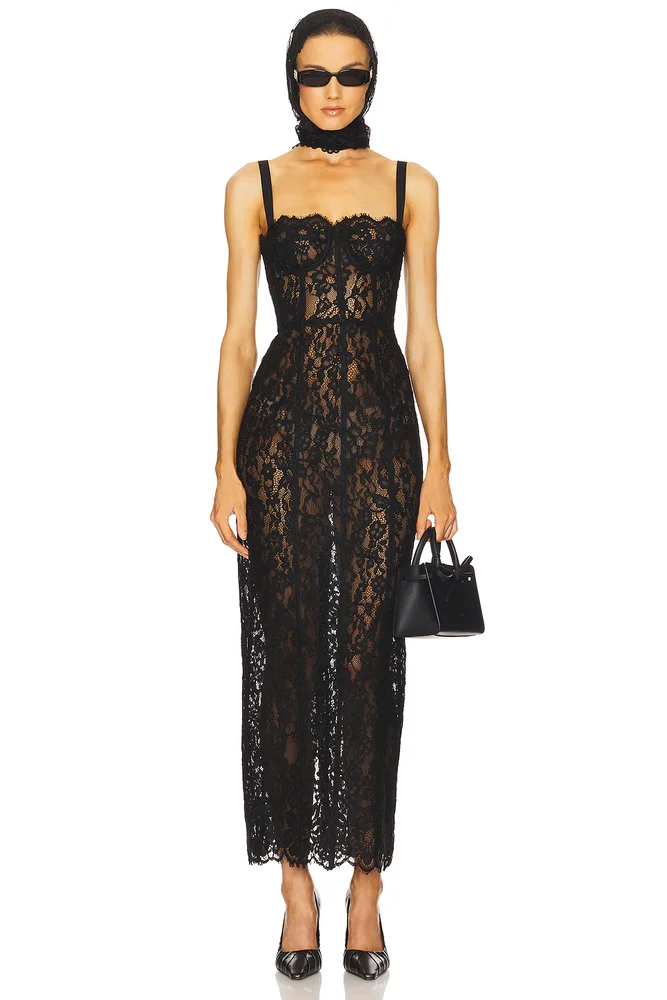 The Lace Column Dress