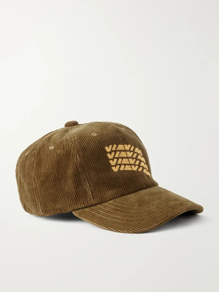 Logo-Embroidered Cotton-Corduroy Cap
