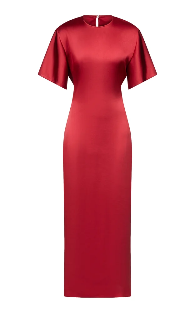 Imogen Seamless Satin Maxi T-Shirt Dress