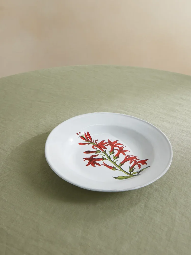 + John Derian printed ceramic soup plate