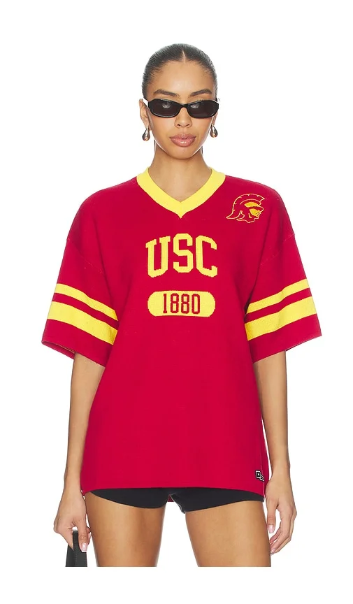 University Of Southern California Knitted Jersey Tee Hype and Vice