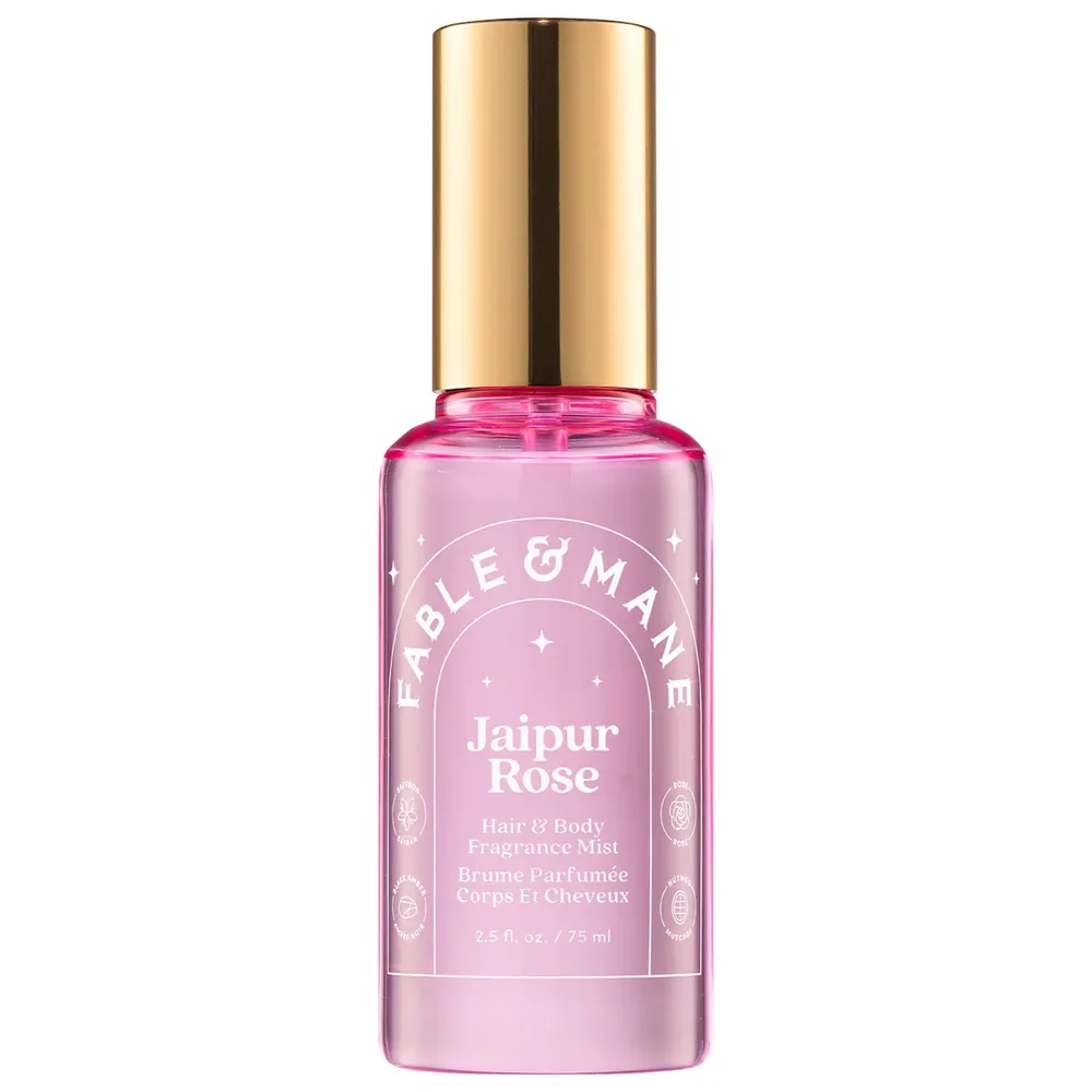 Jaipur Rose Hair & Body Mist with Saffron + Black Amber