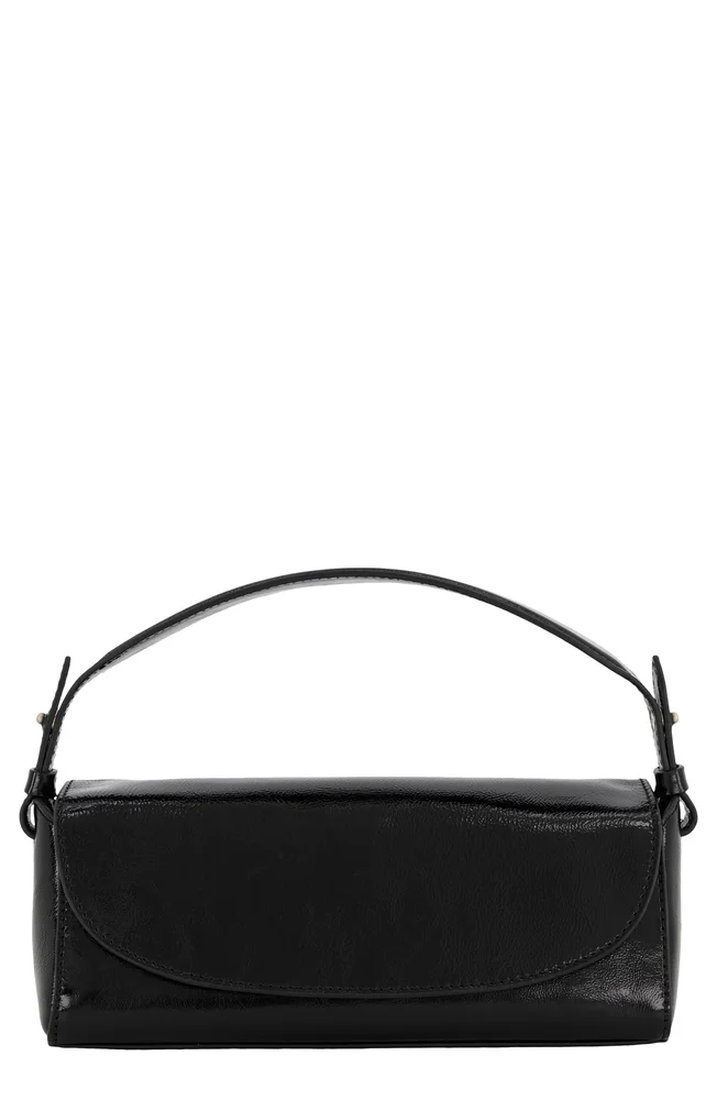 Mini Sabrina Leather Top Handle Bag