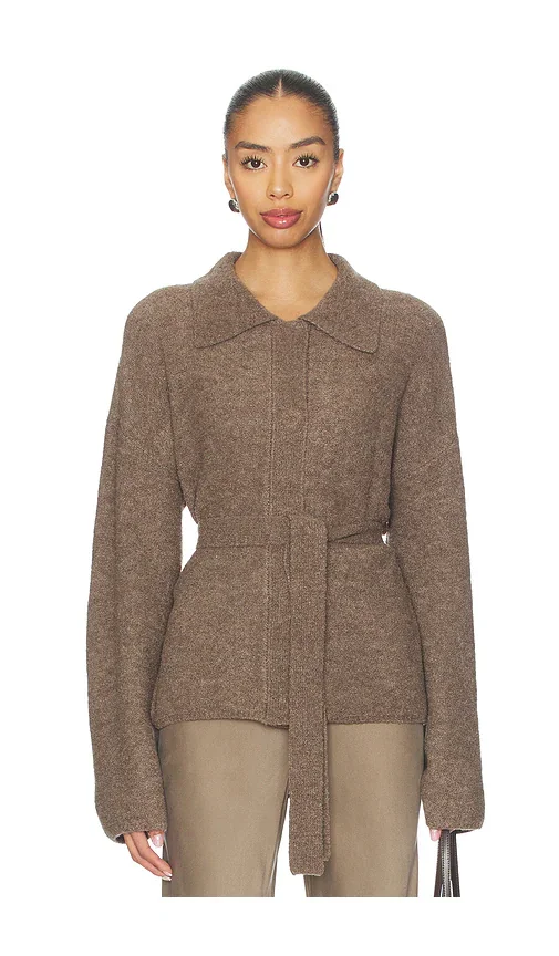 by Marianna Jessamy Knit Belted Cardigan L'Academie