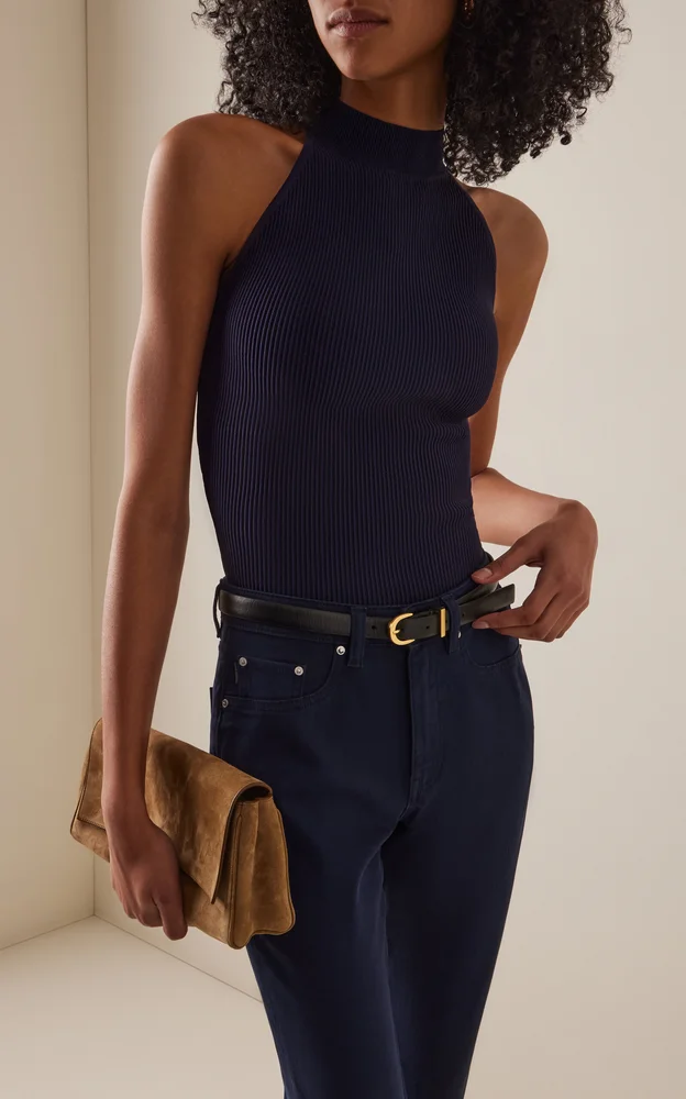 Mock Neck Instasculpt™ Rib Top