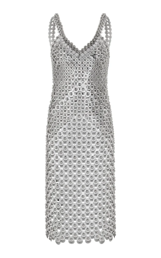 Metallic Midi Dress
