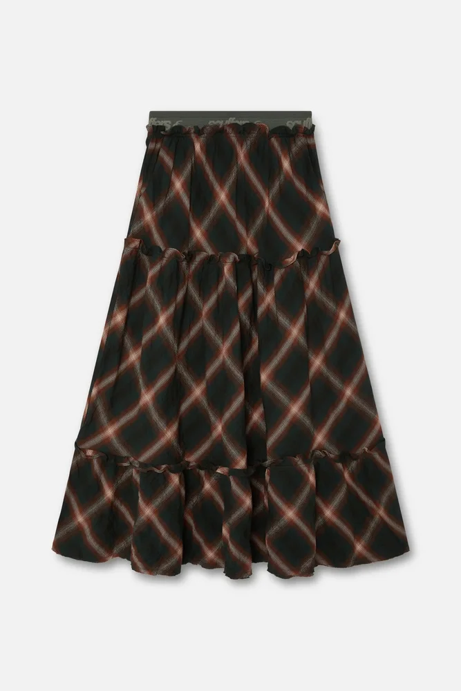 Tartan Midi Skirt