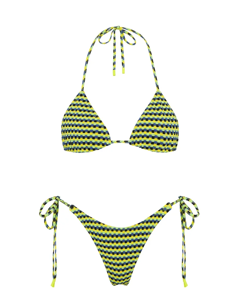 Triangl VINCA - INK CONFETTI Textured Triangle Bikini Set