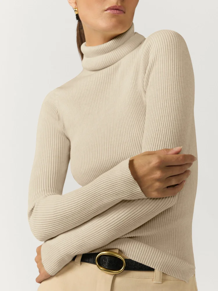 Noel Ribbed Turtleneck