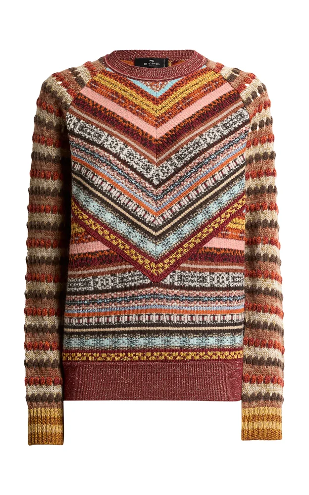 Striped Wool-Blend Sweater