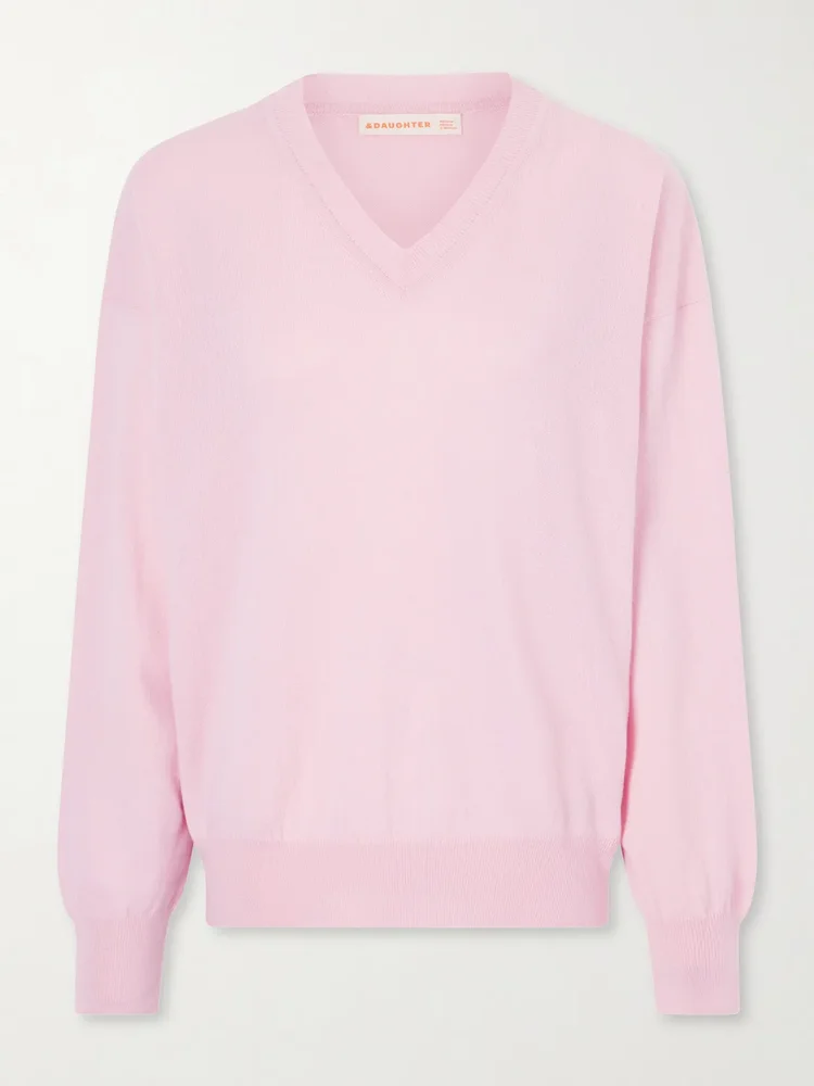 Tahra cashmere and cotton-blend sweater