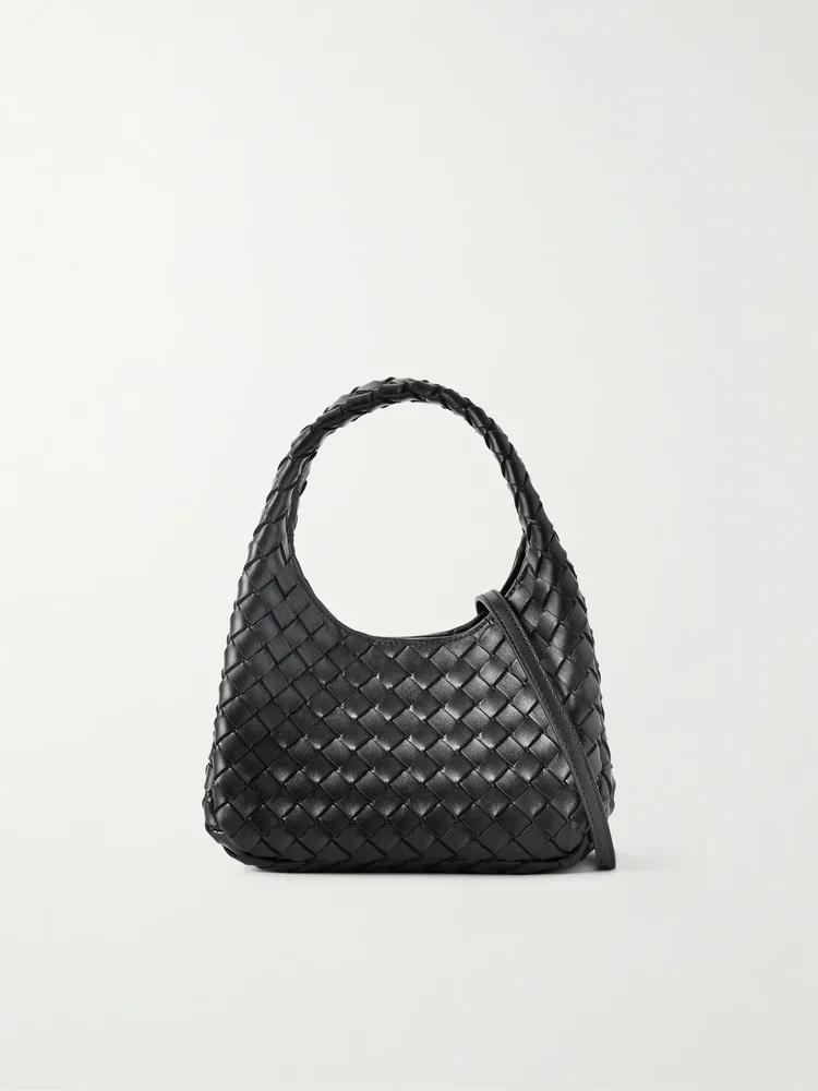 intrecciato 19 leather shoulder bag