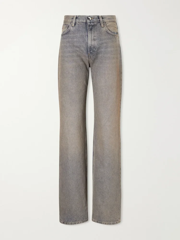 Korea mid-rise flared jeans