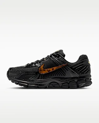 Zoom Vomero 5 Women's Shoes Black with Leopard Swoosh