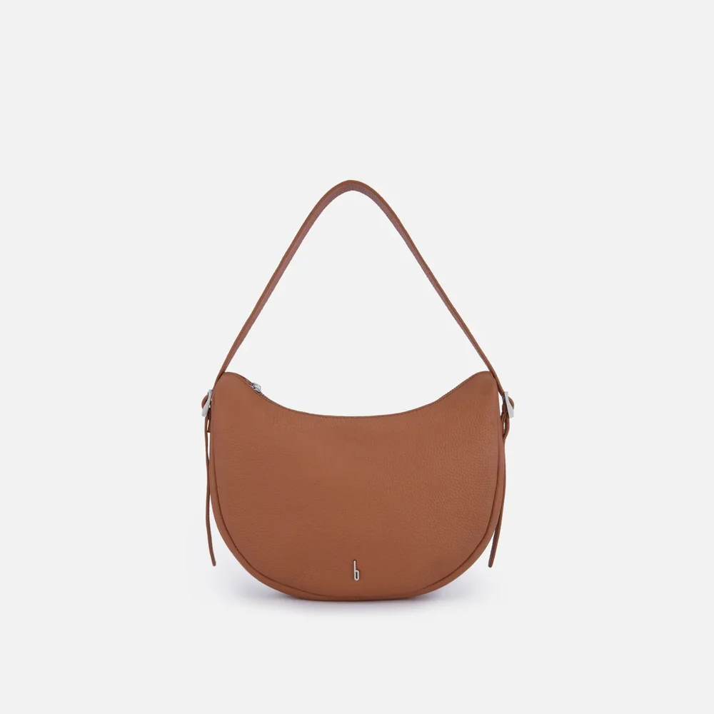 INA CRESCENT CROSSBODY PEBBLE TAN