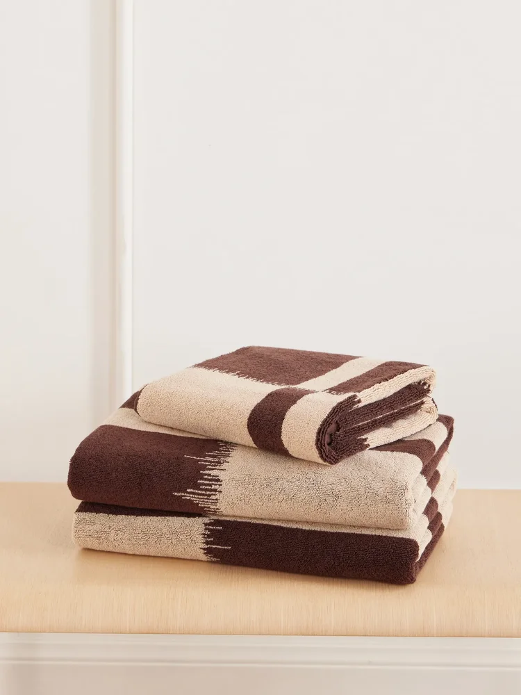 Karin Core set of three organic cotton-terry towels