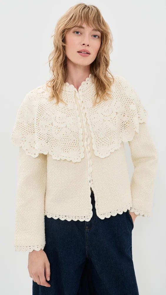 Wright Knit Cape Jacket