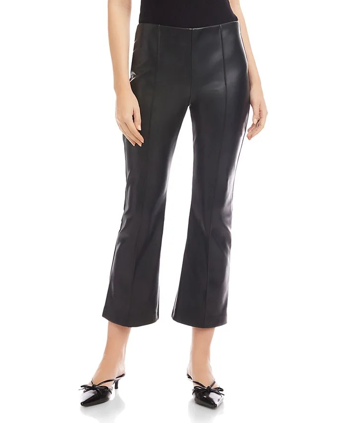 Sigourney Pintuck Faux Leather Pants