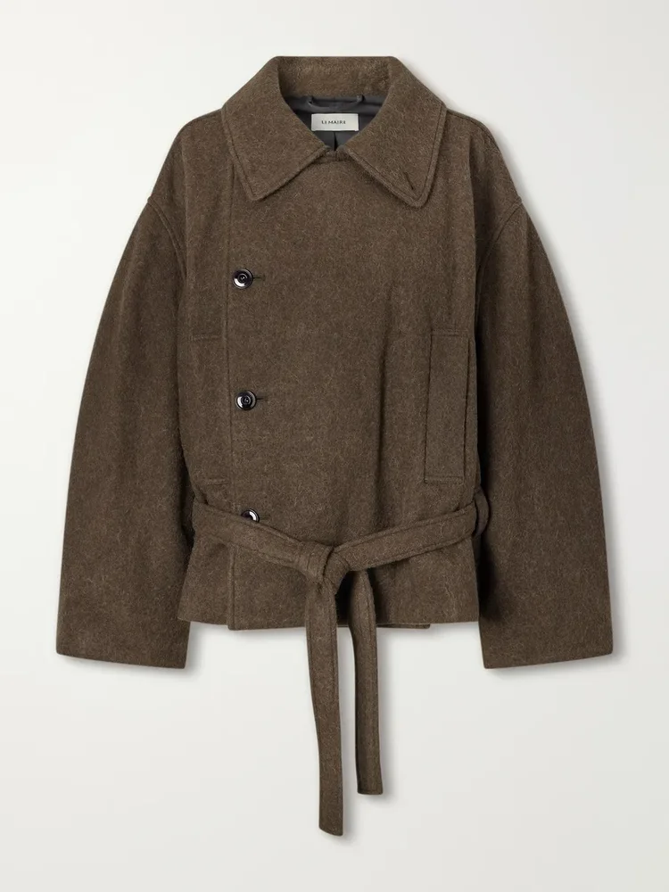 Wool and alpaca-blend coat