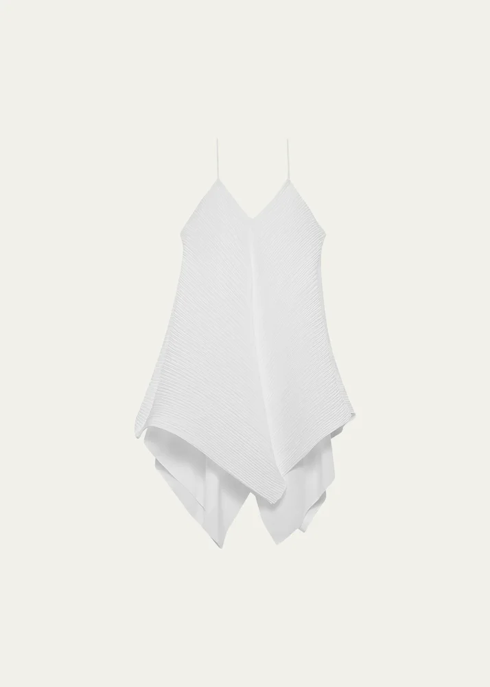 Pleated Layered Handkerchief Tank Top
