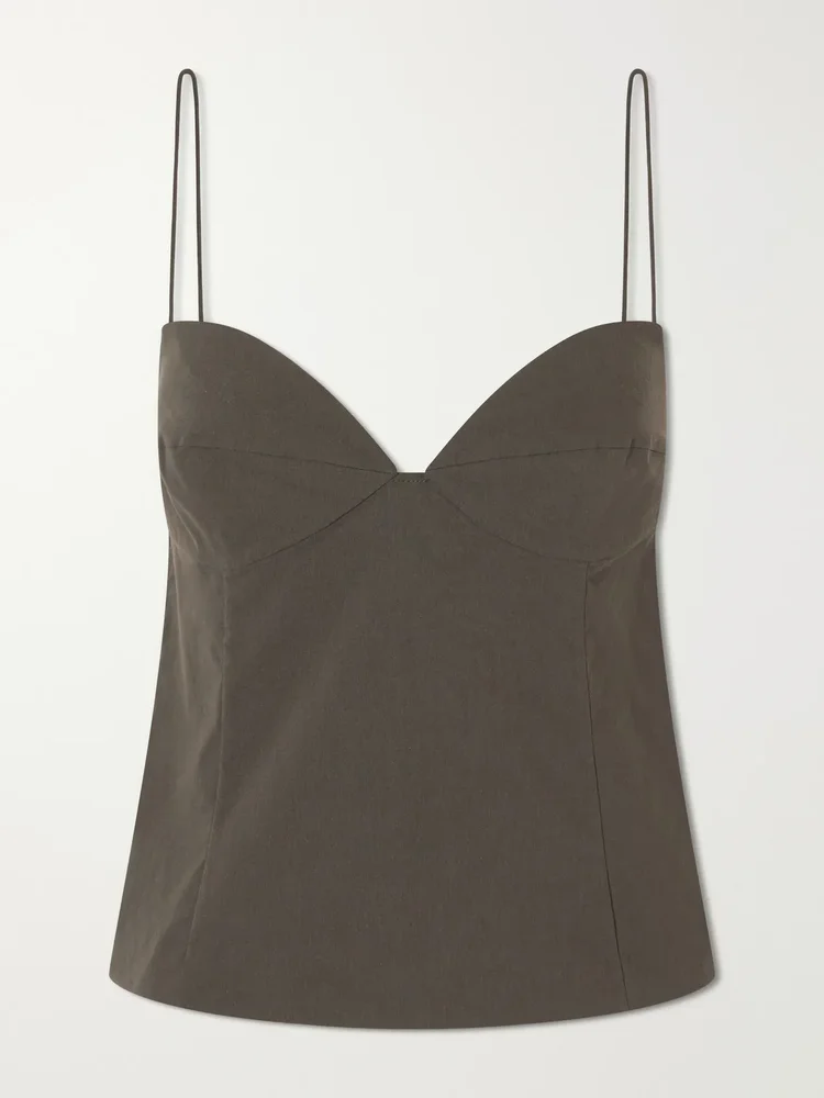 Studio stretch poplin camisole