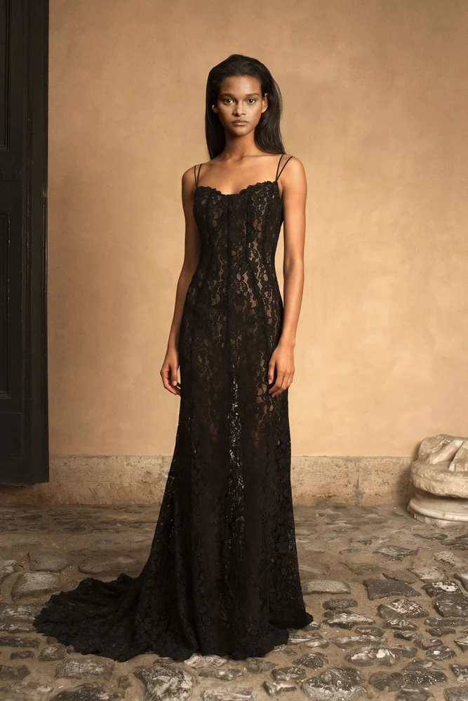 CULT GAIA SAYLOR GOWN - BLACK
