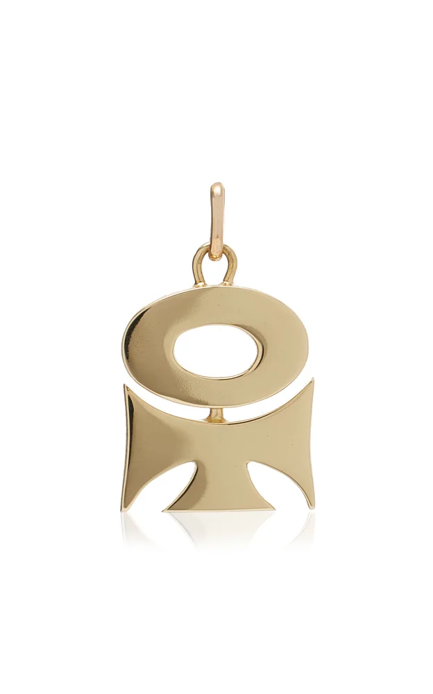 18k Yellow Gold Eterno Croce Pendant
