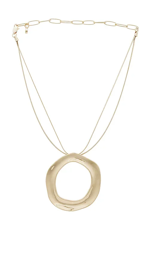 Open Circle Statement Necklace Ettika
