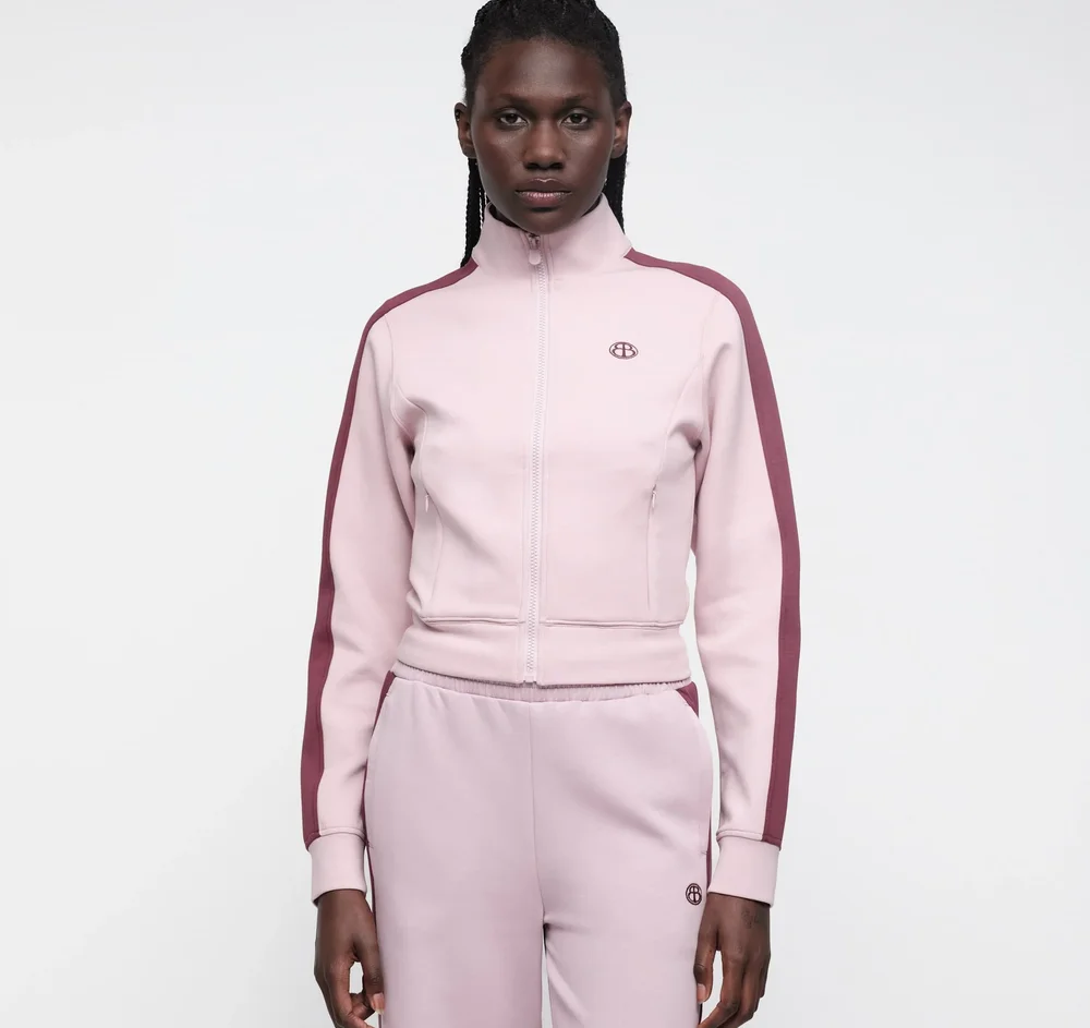 The On-The-Go Zip-Up Jacket - In Bloom in Sea Urchin
