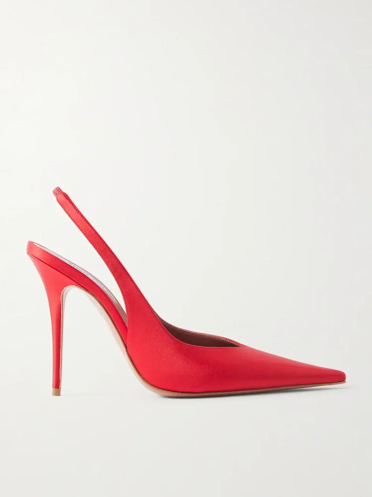 Anok 105 satin slingback pumps