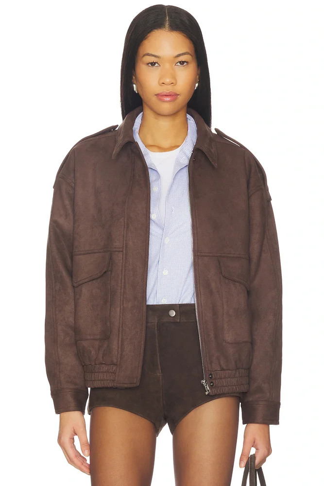 Elio Faux Suede Jacket