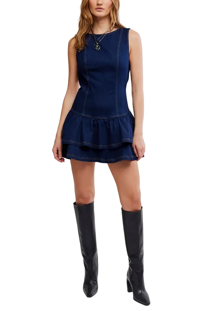Slow Burn Denim Minidress