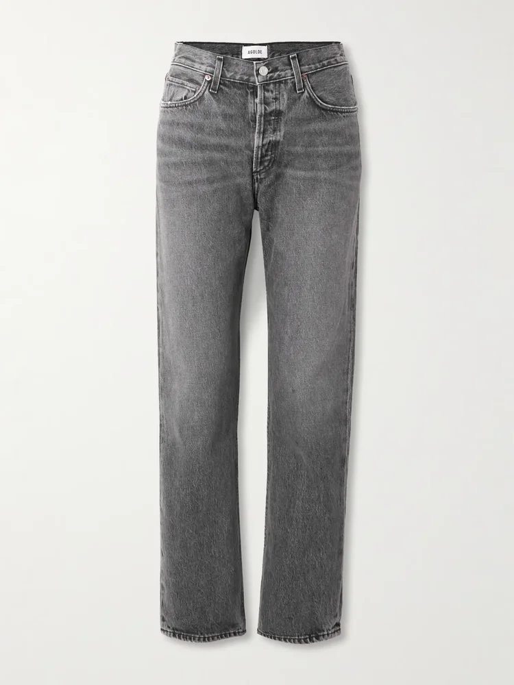 '90s Pinch Waist high-rise straight-leg organic jeans