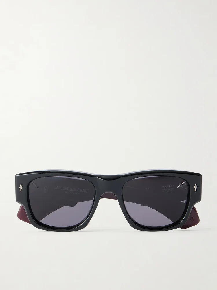 Dino Square-Frame Acetate Sunglasses