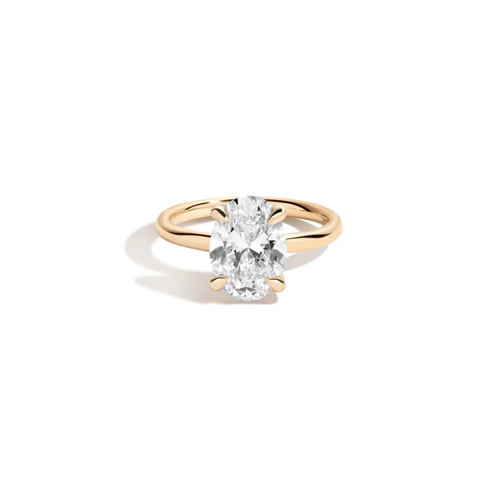 3ct Oval Lab Grown Diamond Solitaire Ring