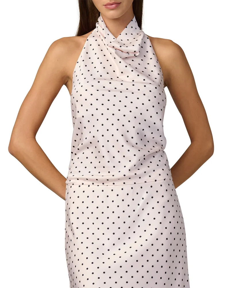 The Ines Draped Halter Top