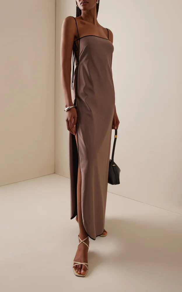 Signature Summer Bones Satin Maxi Dress