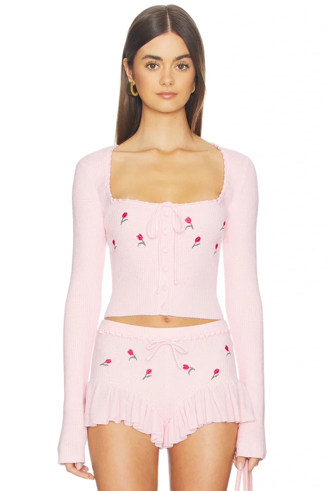 Cecilia Floral Embroidered Top