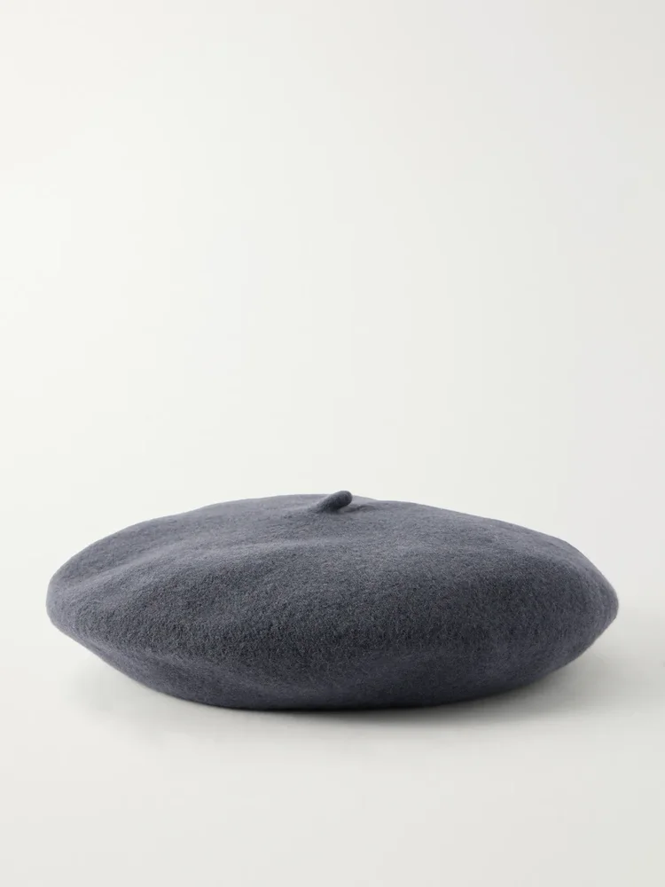 Felted wool beret