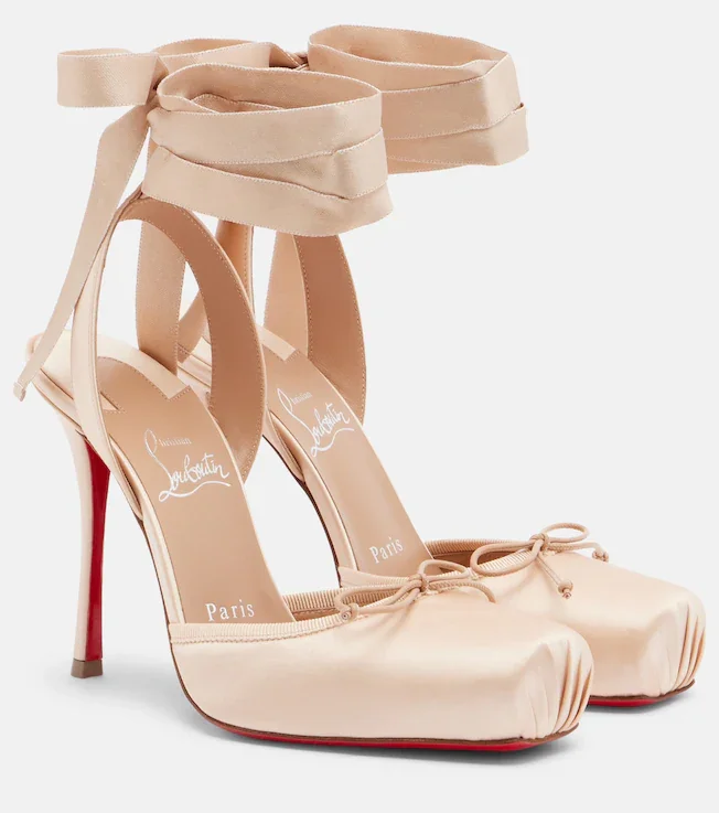 Cassia 100 crêpe satin pumps