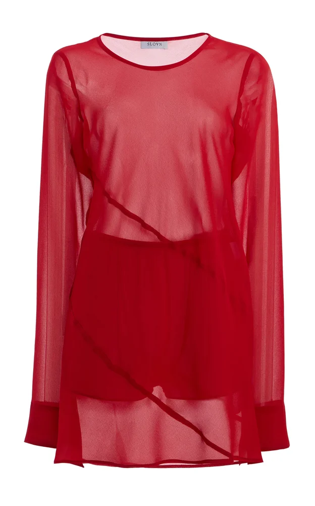 Exclusive Georgette Mini Dress with Shorts