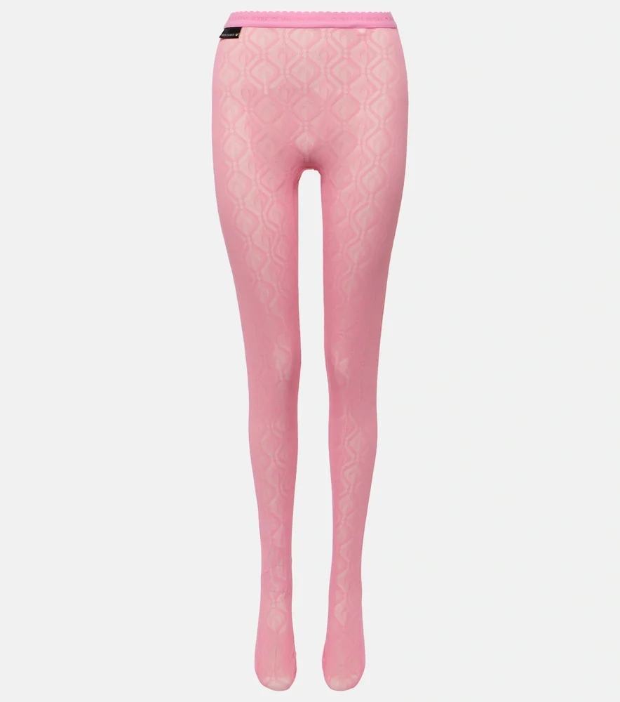 Moon Diamant jacquard mesh leggings