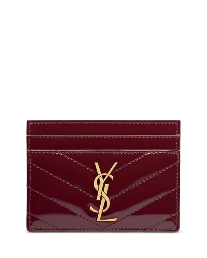 Cassandre Matelassé Card Case in Patent Leather