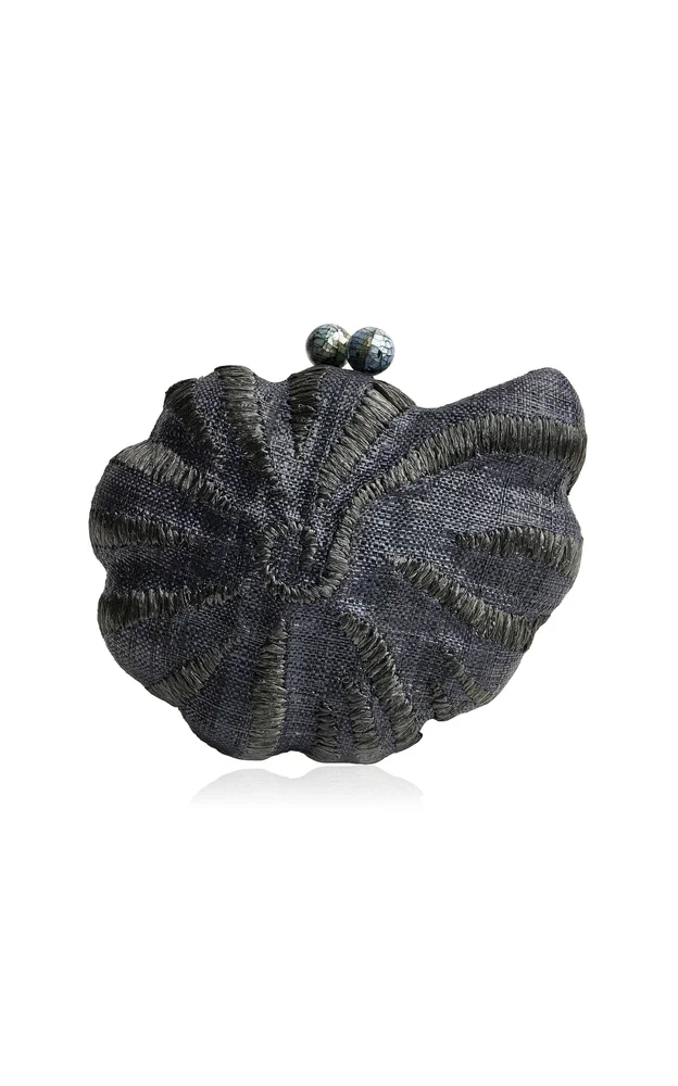 Kahala Raffia Clutch Bag