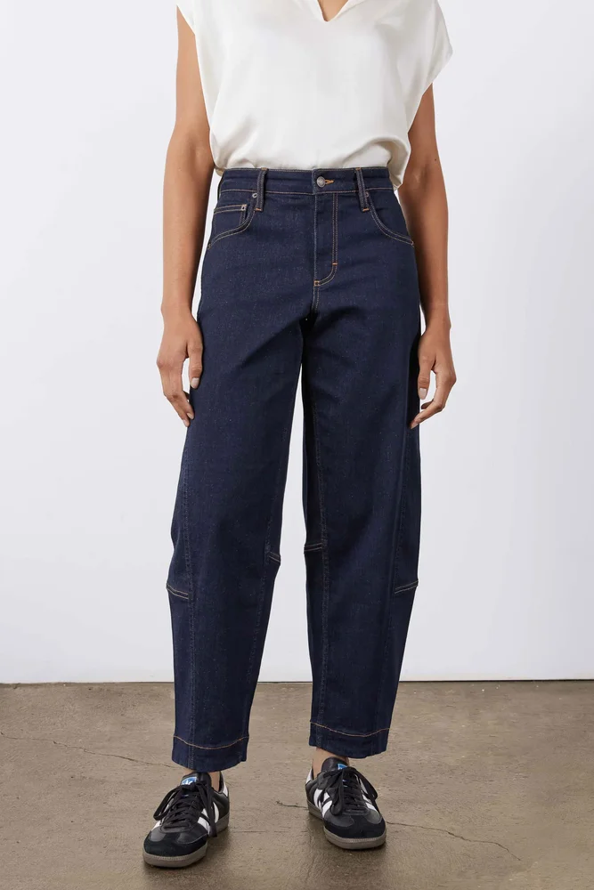 Long Ultimate Barrel Leg Jeans 2.0, Nyx Dark Wash