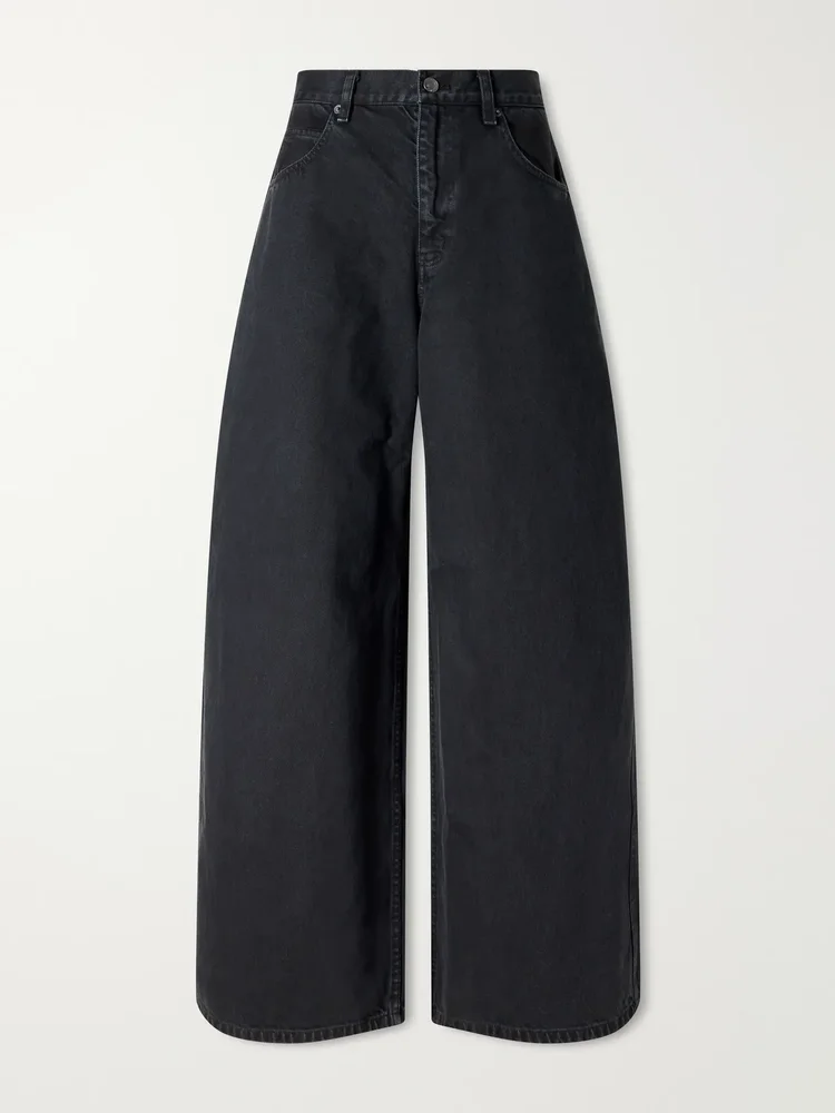 Terese mid-rise wide-leg jeans