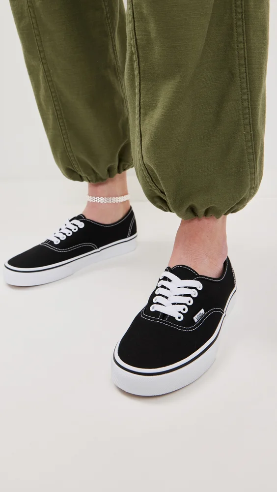Authentic Unisex Sneakers (Black/White)